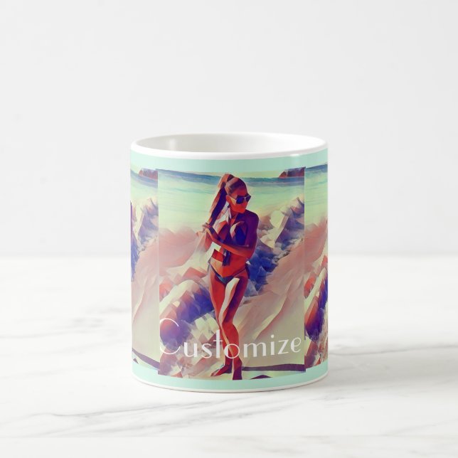 Beach Girl Thunder_Cove  Coffee Mug (Center)