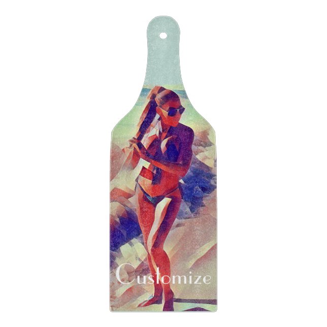 Beach Girl Thunder_Cove Cutting Board (Front)