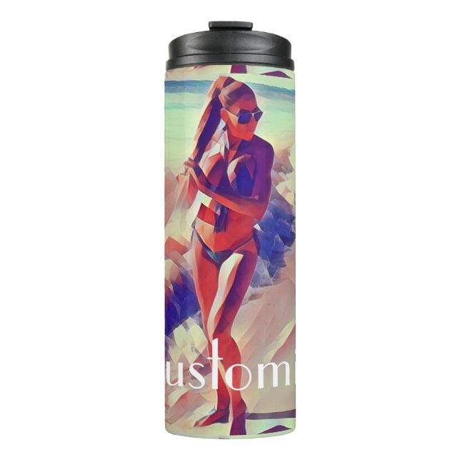 Beach Girl Thunder_Cove Thermal Tumbler (Front)