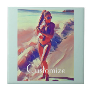 Beach Girl Thunder_Cove  Tile