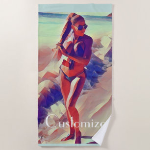 Beach Girl Thunder_Cove Towel
