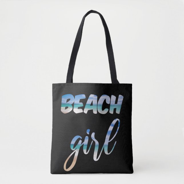 Beach Girl Tote Bag (Front)