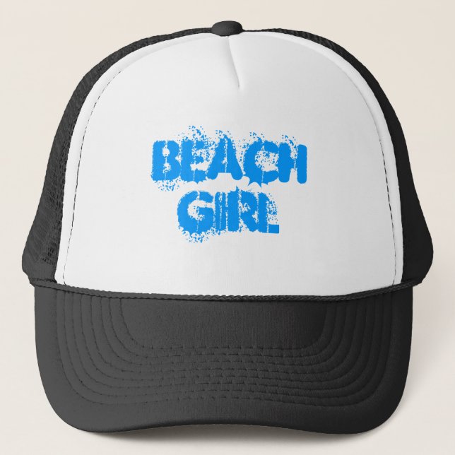 BEACH GIRL TRUCKER HAT (Front)