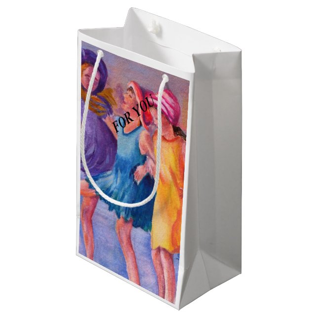 BEACH GIRLFRIENDS SMALL GIFT BAG (Front Angled)
