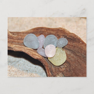 Beach Glass Easter Eggs Holiday Postcard