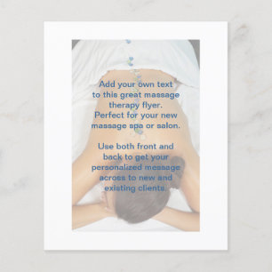 Beach Glass Stones Massage Photo Flyer