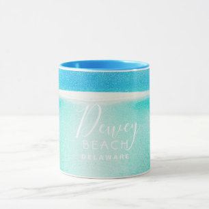 Beach Glitter Sparkling Sand Ocean Dewey Beach Mug