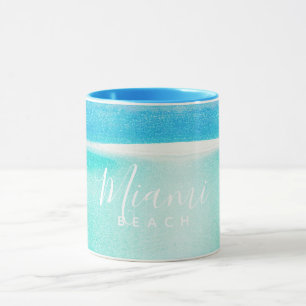 Beach Glitter Sparkling Sand Ocean Miami Mug