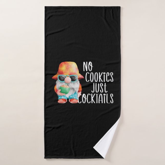 Beach Gnome No Cookies Tropical Bath Towel (Bath Towel)