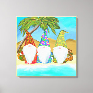 BEACH GNOMES CANVAS PRINT