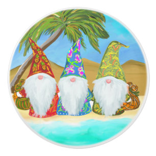 BEACH GNOMES       CERAMIC KNOB