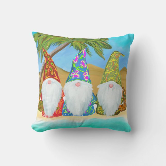 BEACH GNOMES  CUSHION (Front)