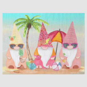 Beach Gnomes Decoupage Tissue Paper