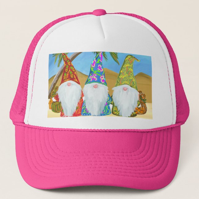 BEACH GNOMES    TRUCKER HAT (Front)