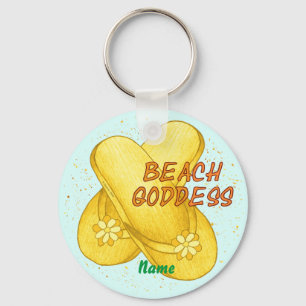 Beach Goddess  Key Ring