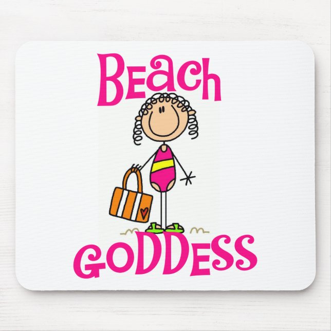 Beach Goddess Tshirts and Gifts Mouse Mat (Front)