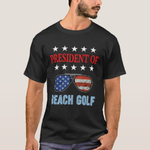 Beach Golf Accessories  USA Flag Beach Saying T-Shirt