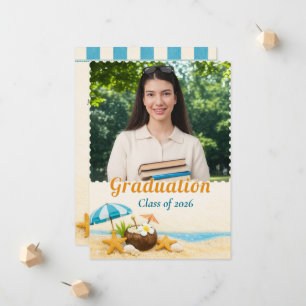 Beach Graduation 2026 Photo Announcement