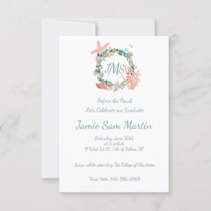 Beach Graduation Party Invite   Announcement 