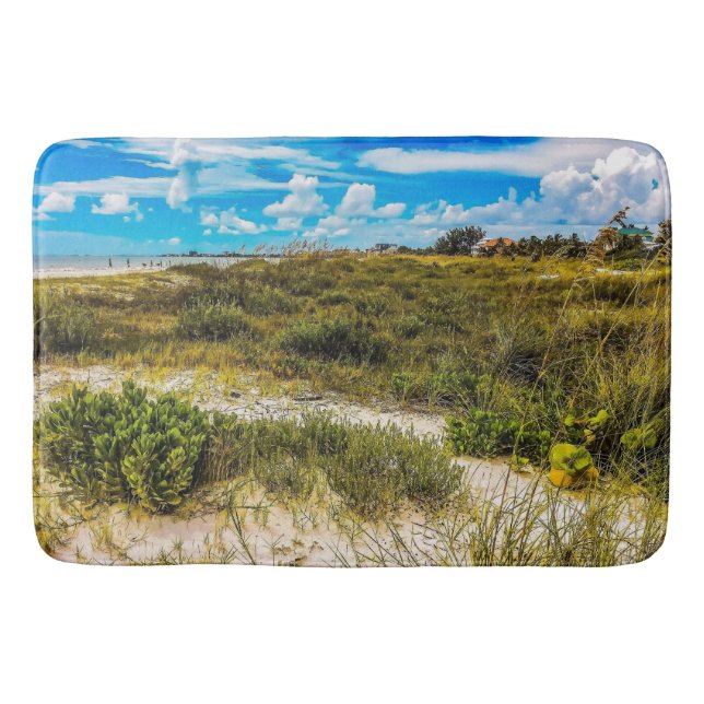 Beach Greens Bath Mat (Front)