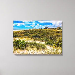 Beach Greens Canvas Print