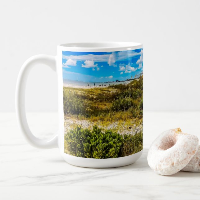 Beach Greens Coffee Mug (With Donut)