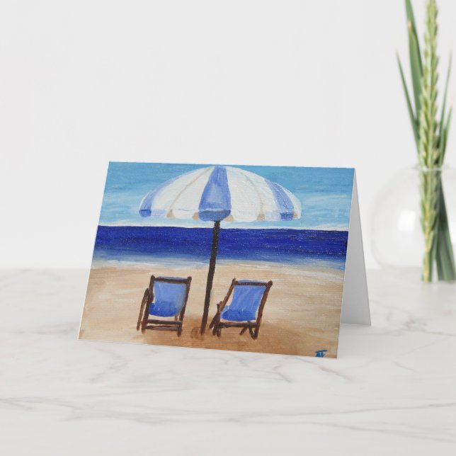 Beach Greeting Card (Front)