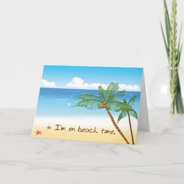 Beach Greeting Cards (Front)