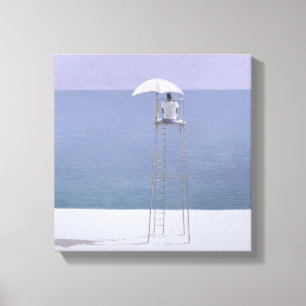 Beach guard 2004 canvas print