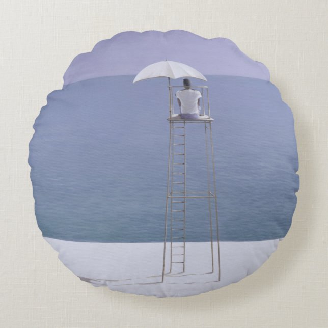 Beach guard 2004 round cushion (Front)