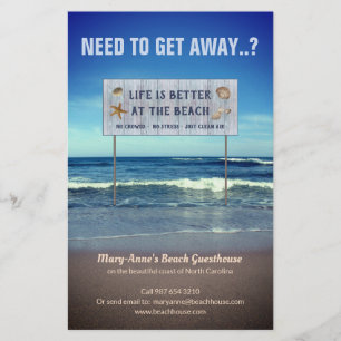 Beach Guest House Flyer