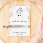 Beach Hair Bachelorette Scrunchie Holder  Enclosure Card<br><div class="desc">Place a scrunchie or hair tie around the card for an adorable and useful way to thank your friends and bridesmaids. Useful for beach weddings and bachelorette parties.</div>