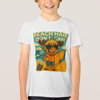 Beach Hair, Don’t Care-Silly Summer Kids T-Shirt Tri-Blend Shirt