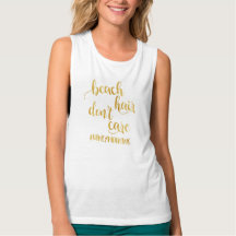 Beach Hair Don't Care Honeymoon Bride Tank