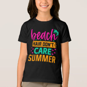 Beach Hair Don't Care Summer-54804 Tri-Blend Shirt