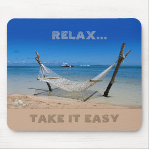 Beach Hammock (customisable)  Mouse Mat
