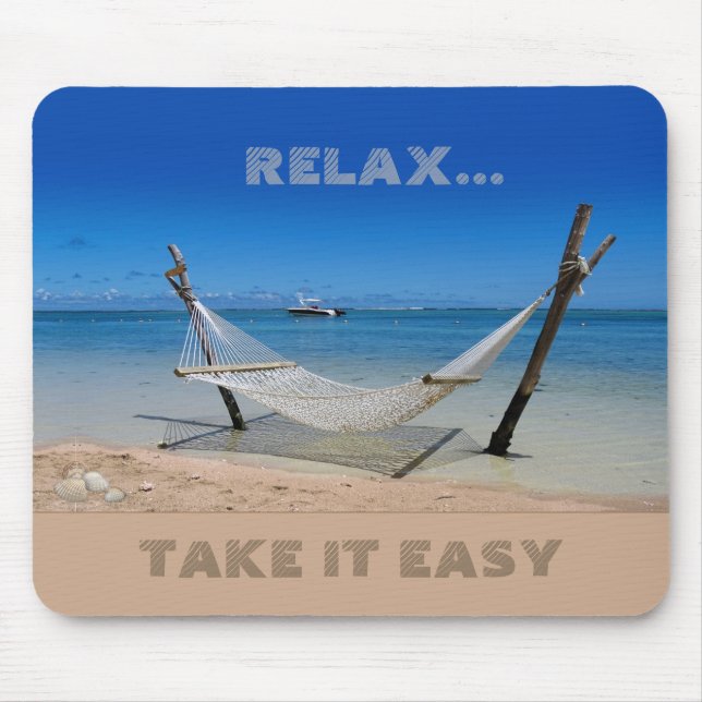 Beach Hammock (customisable)  Mouse Mat (Front)
