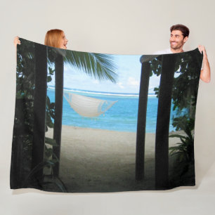BEACH HAMMOCK FLEECE BLANKET