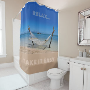 Beach Hammock Shower Curtain