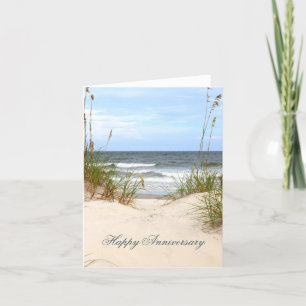 Beach Happy Anniversary Card
