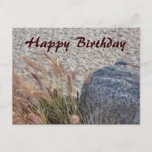 beach Happy Birthday Postcard