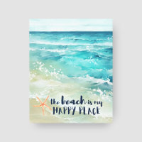 Beach Happy Place Starfish Ocean Waves Coastal 