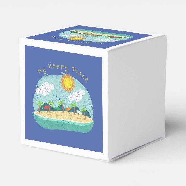 Beach Happy Place Thunder_Cove Favour Box (Back Side)