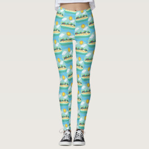 Beach Happy Place Thunder_Cove Leggings