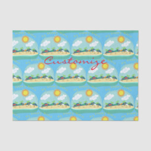 Beach Happy Place Thunder_Cove Tissue Paper