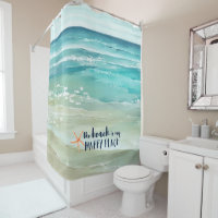 Beach Happy Place Watercolor Waves Coastal