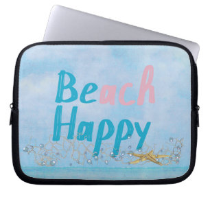 Beach Happy Starfish Laptop Sleeve