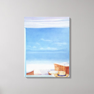 Beach Hat Canvas Print