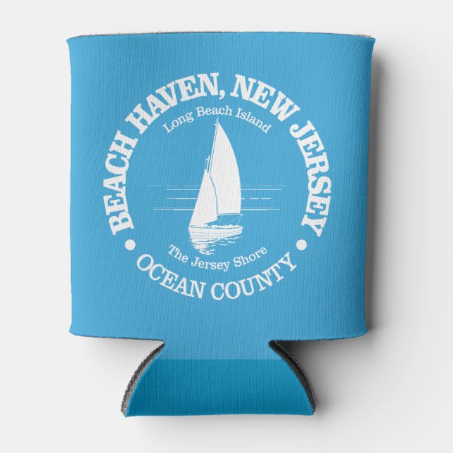 Beach Haven (sailboat) Can Cooler (Front)