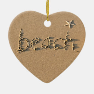 Beach Heart Ornament